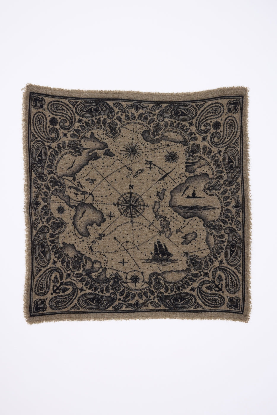 Petit Bandana Vasco - Khaki Chine - Femme