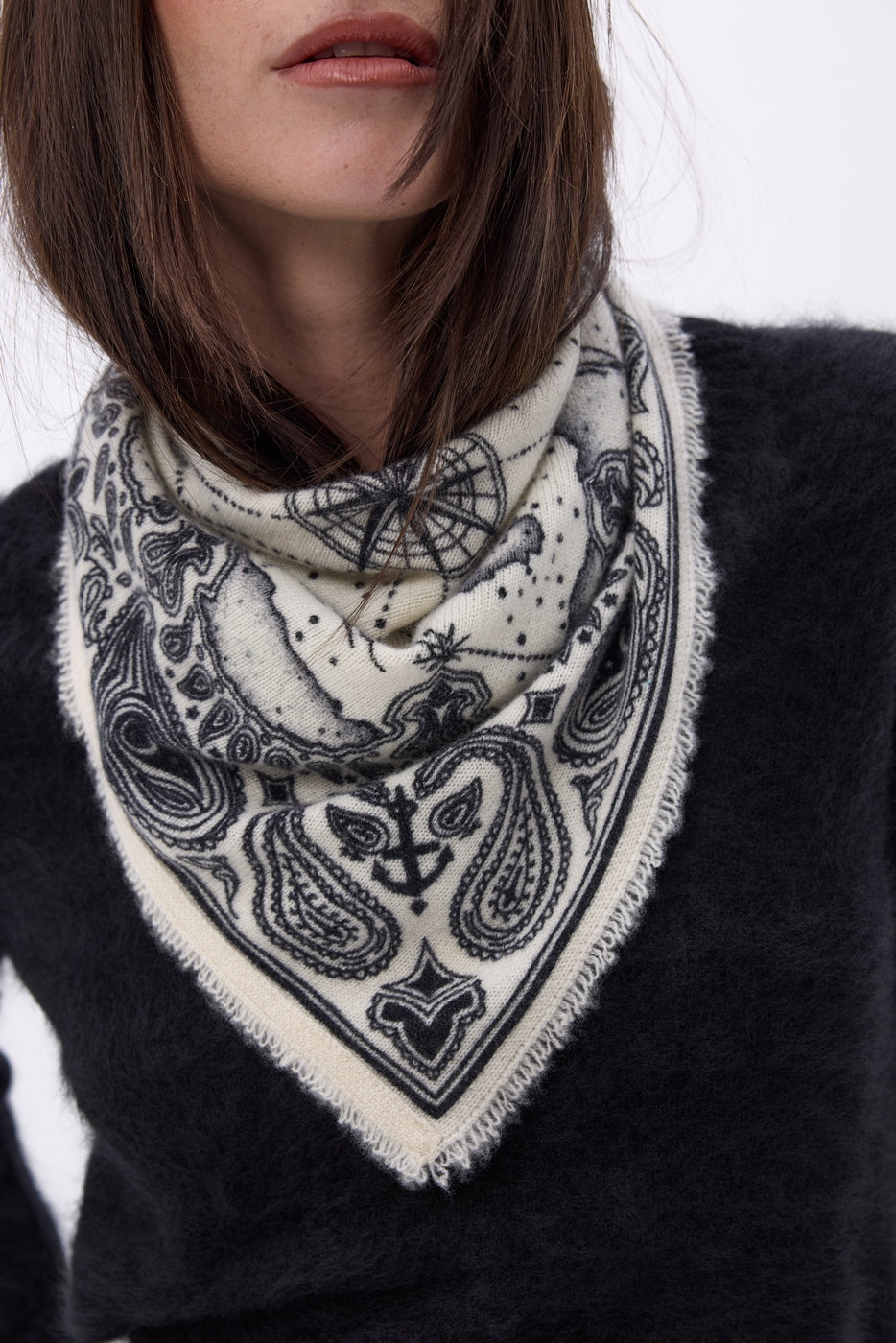Bandana pequeño Vasco - Blanco - Mujer