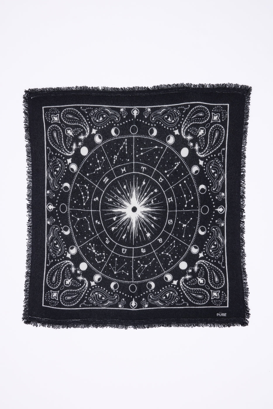 Petit Bandana Zodiac - Noir - Femme