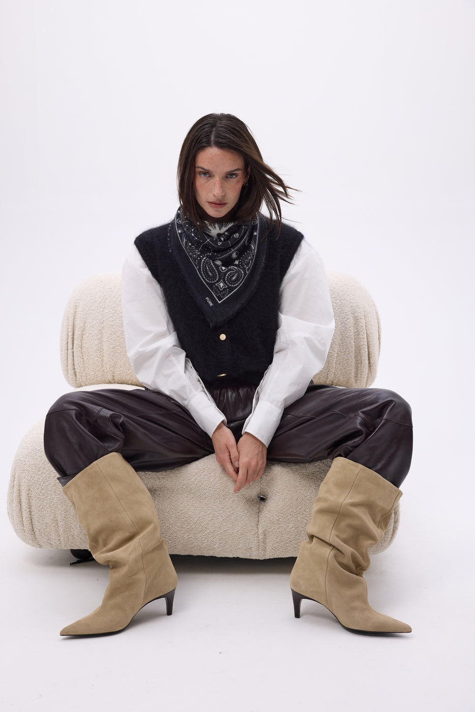 Petit Bandana Zodiac - Noir - Femme