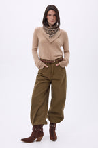 Bandana pequeño Zodiac - Beige crema - Mujer
