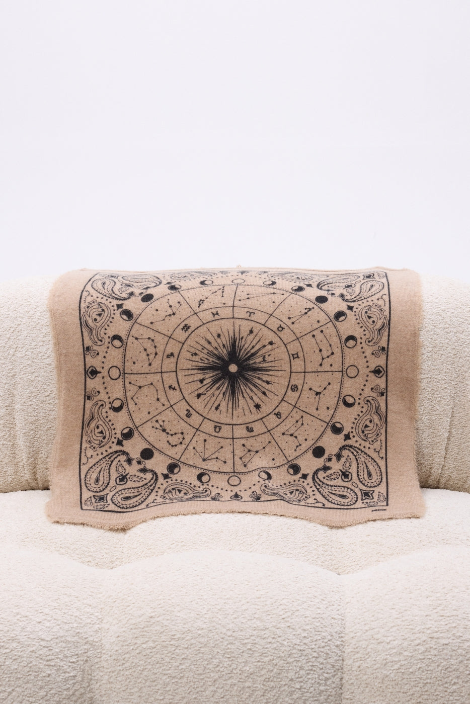 Bandana pequeño Zodiac - Beige crema - Mujer