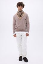 Small Zodiac Bandana - Cream Beige - Men