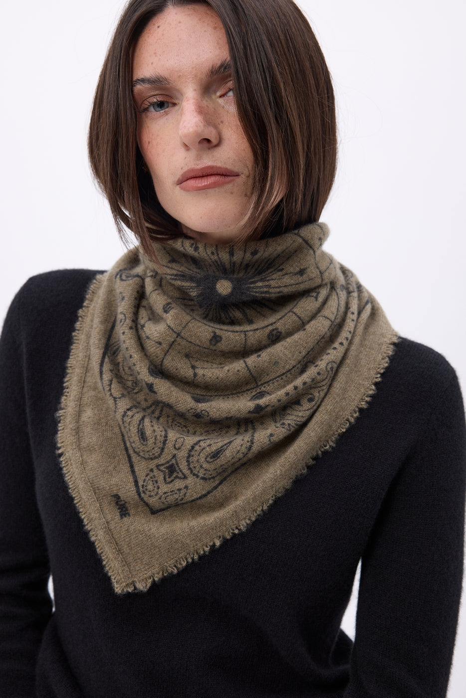 Small Zodiac Bandana - Heather Khaki - Women