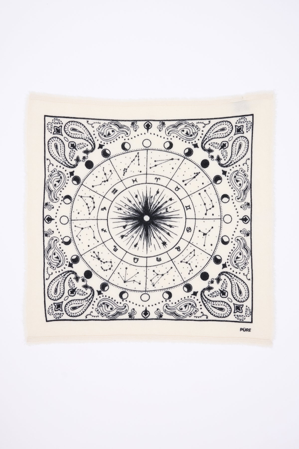 Piccolo bandana Zodiac - Bianco - Bambino - 100% Cashmere