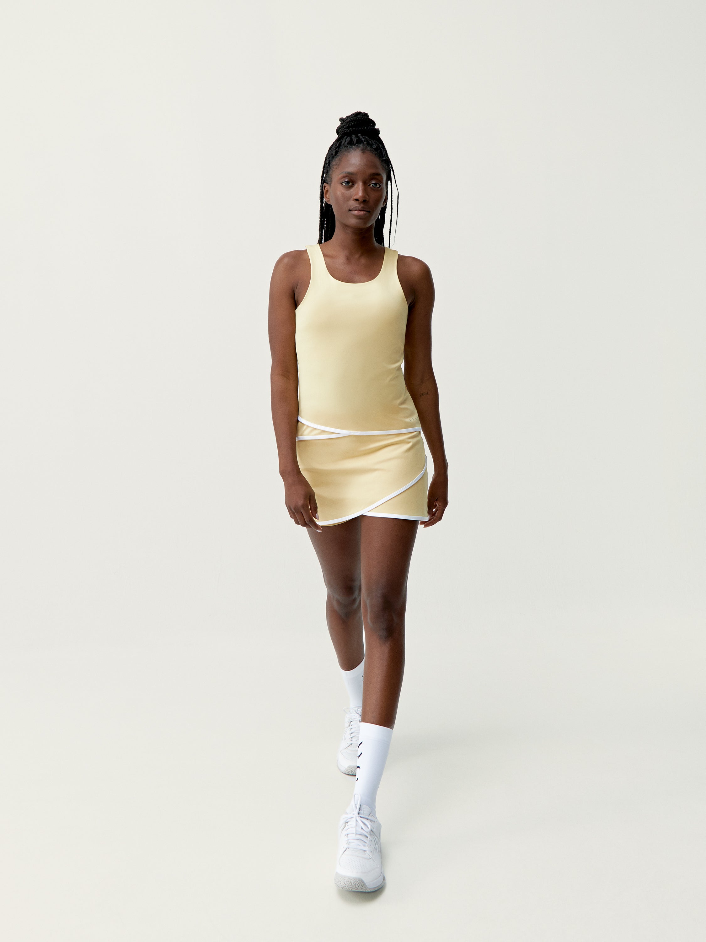 Top Smash - Jaune Doux/Blanc - Femme