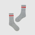 Chaussette Rayure Et Dark Marl/Red - Mixte
