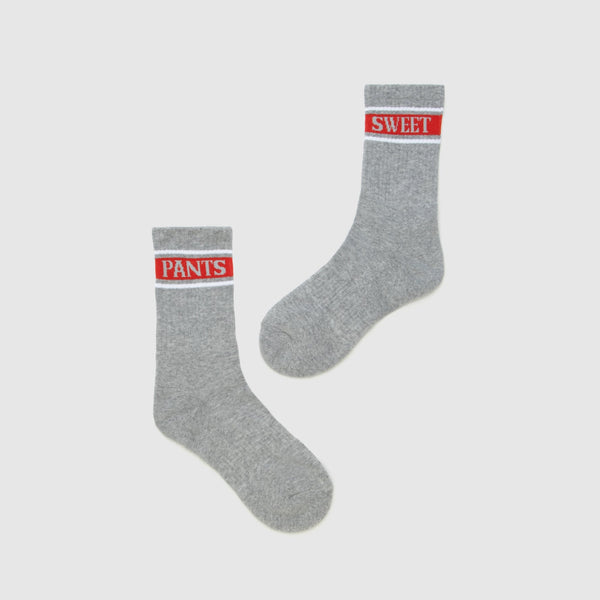 Chaussette Rayure Et Dark Marl/Red - Mixte