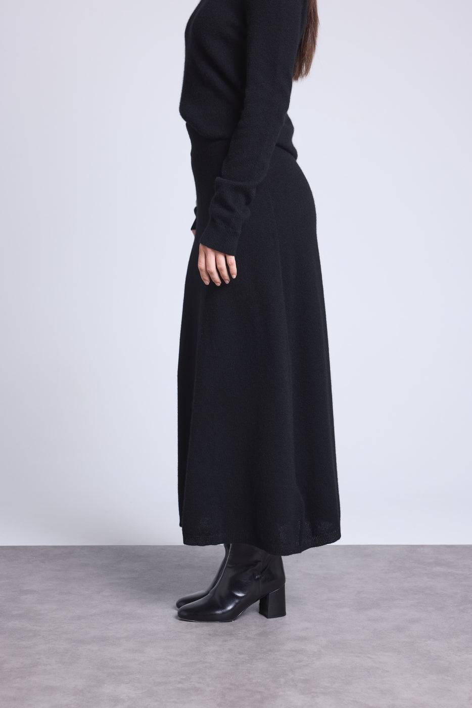 Falda Larga Sofia - Negro - Mujer