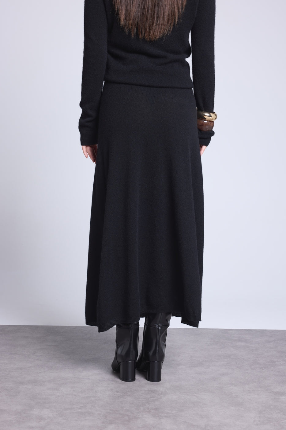 Falda Larga Sofia - Negro - Mujer