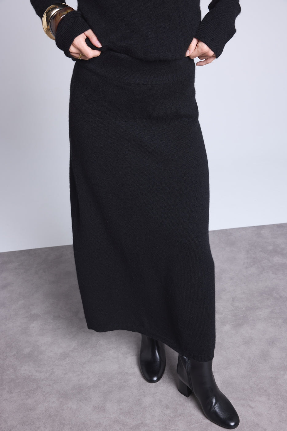 Falda Larga Sofia - Negro - Mujer