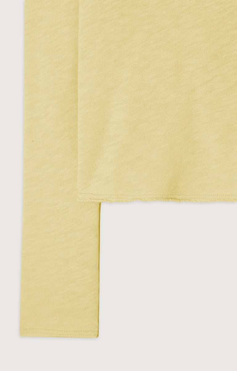 Long-Sleeve V-Neck T-Shirt - Pistachio Vintage - Women