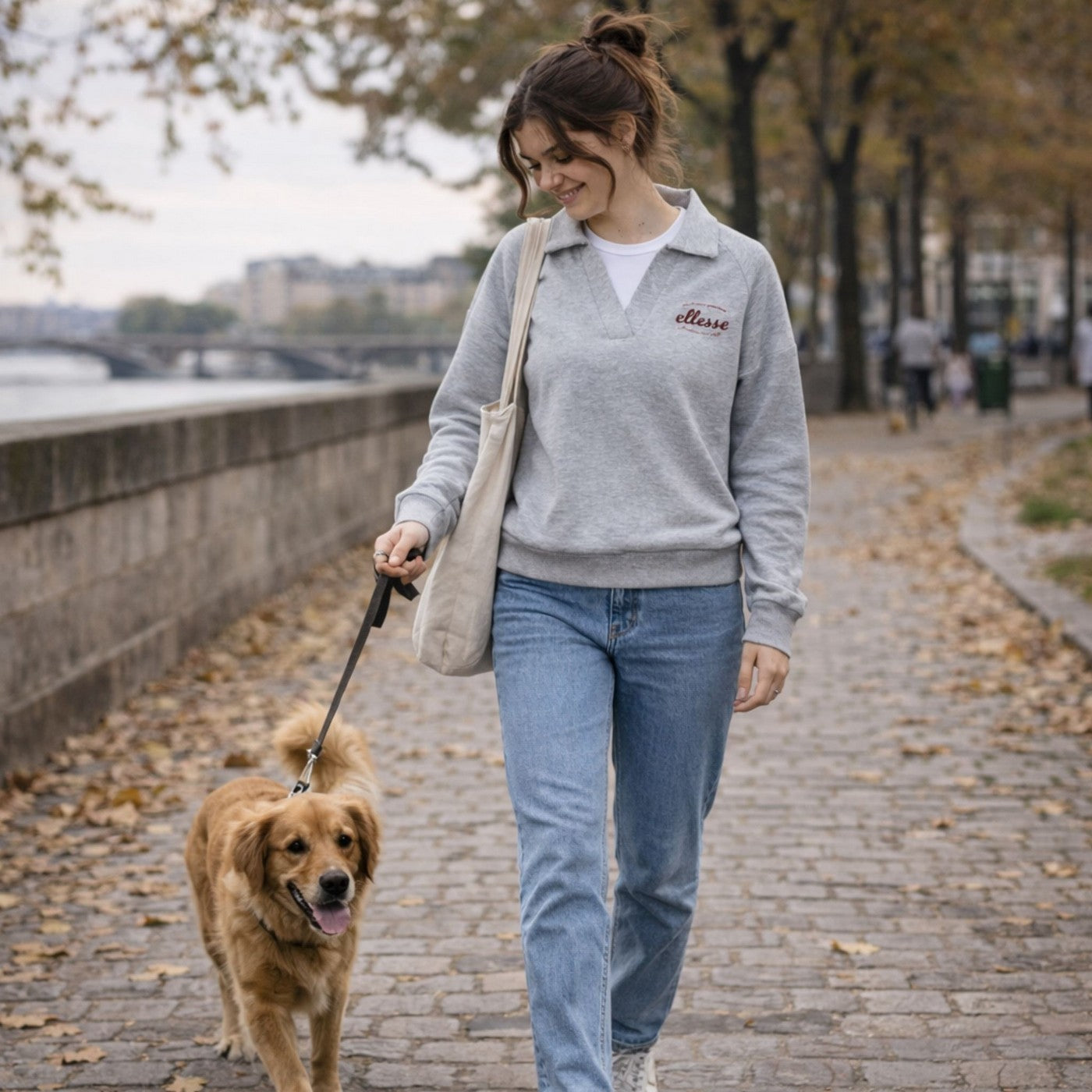 Sudadera con capucha Ellesse Mujer - Gris