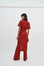 Chemise Camila Jcq Mini Flor Teja