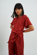 Chemise Camila Jcq Mini Flor Teja