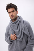Bufanda Bandana Oversize Triangular Lisa Bandana Sora - Gris Oscuro - Hombre
