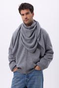 Bufanda Bandana Oversize Triangular Lisa Bandana Sora - Gris Oscuro - Hombre