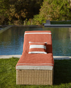 Plain Beach Towel 90X200 cm - Rust / Cream