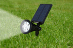 Set of 2 solar spotlights 2in1 projectors to stick or fix powerful dimmable white LED lighting SPIKY H42cm - REDDECO.com