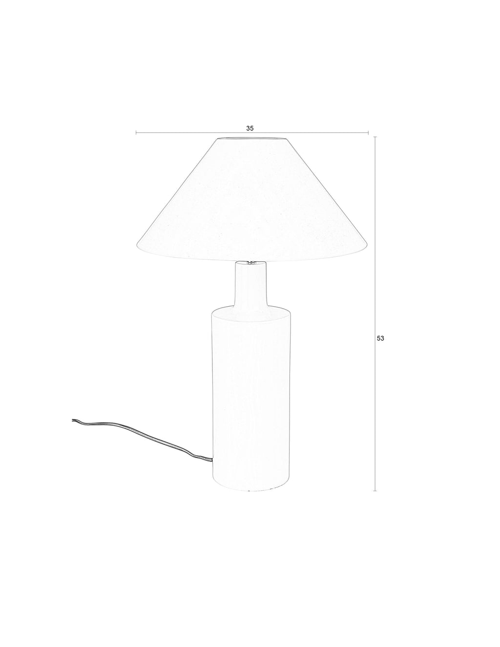 Wonders - Lampe De Table - Fer - Marron Brillant