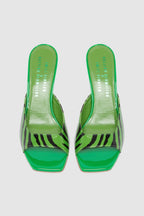 Patricia Sandals - Zebra Green - Women