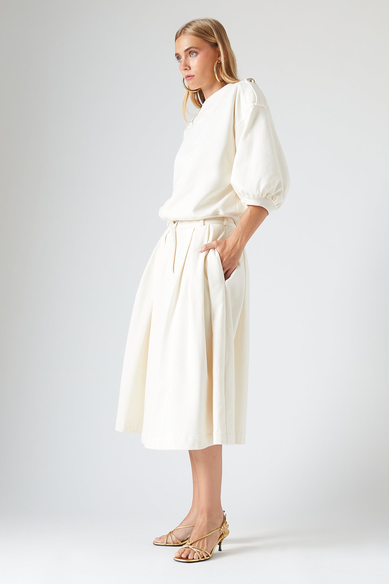 Keaton Cream Skirt