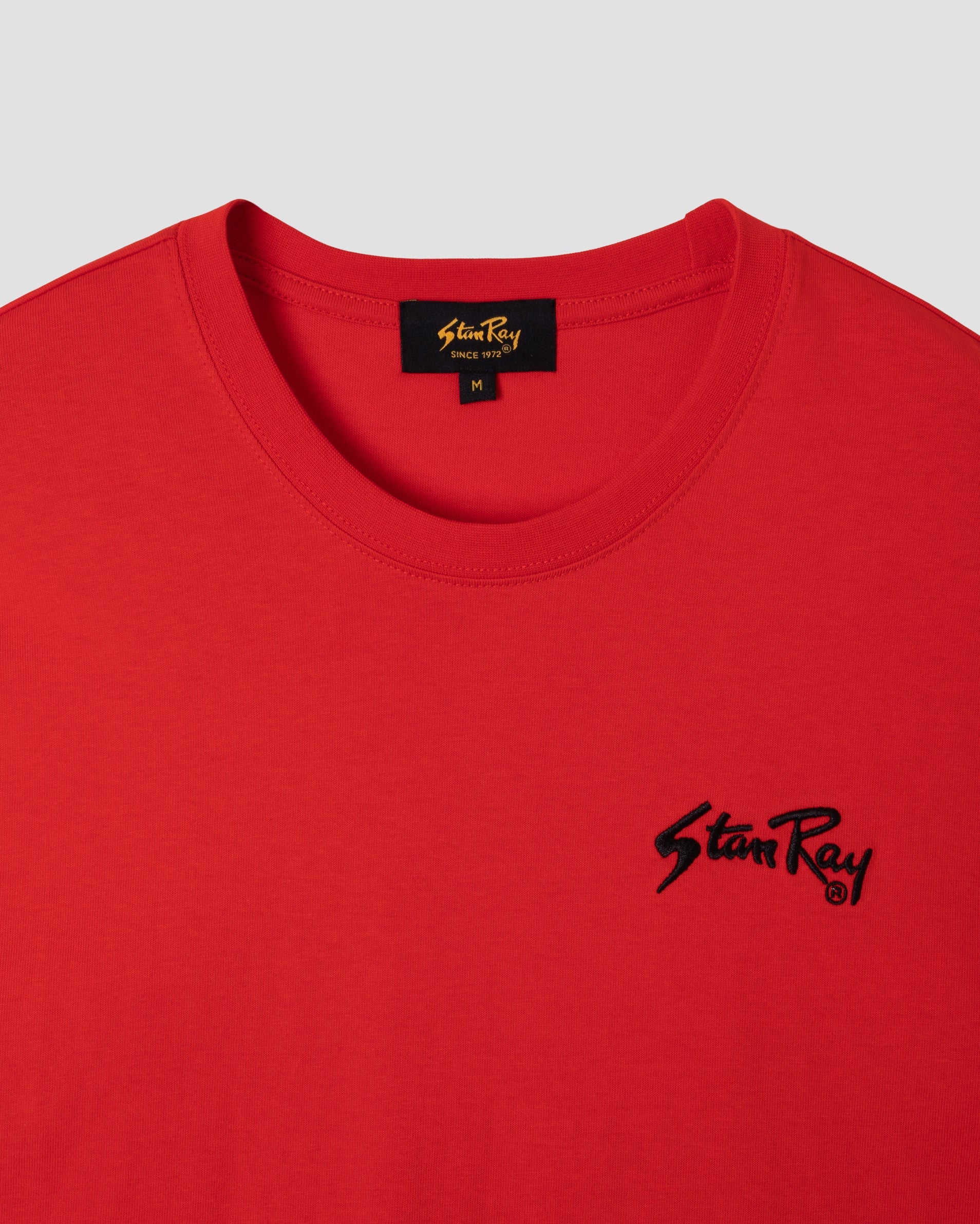 Emb Tee - Fire Red