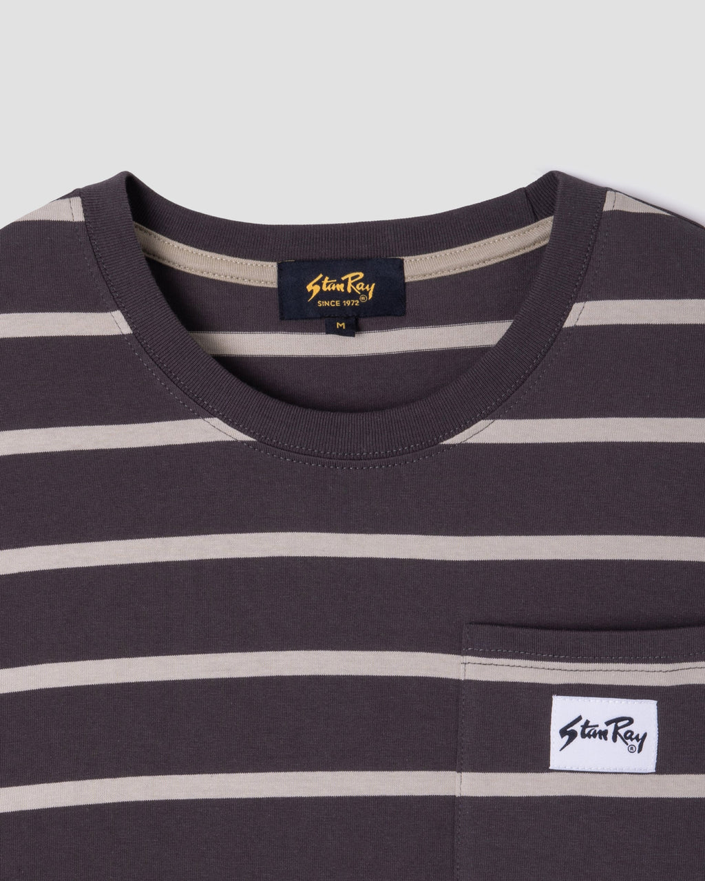 Stripe Tee - Raven/Eucalyptus
