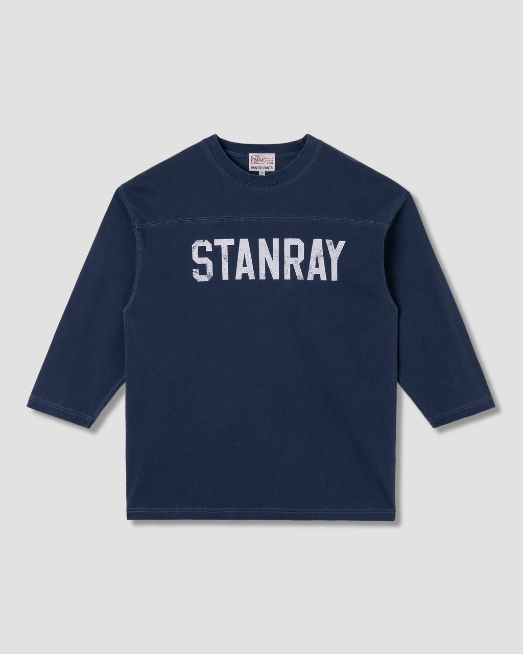3/4 Football Tee - Navy W/Print