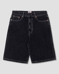 Wide 5 Short - Washed Black Denim