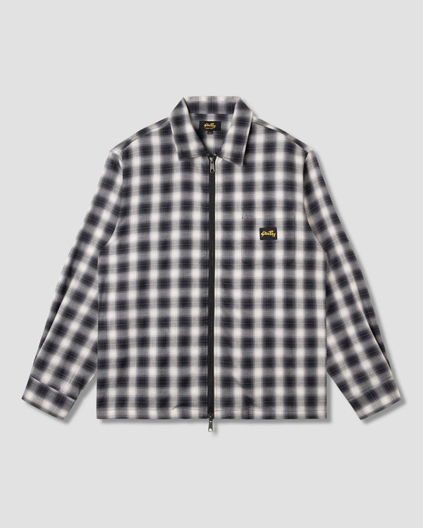 Chemise Zip - Black Check