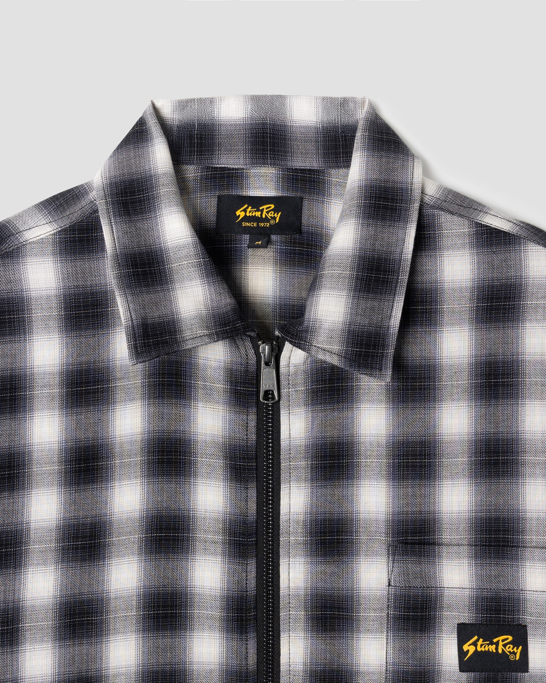 Zip Shirt - Black Check