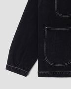 Coverall Jacket - Washed Black Denim