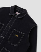 Coverall Jacket - Washed Black Denim