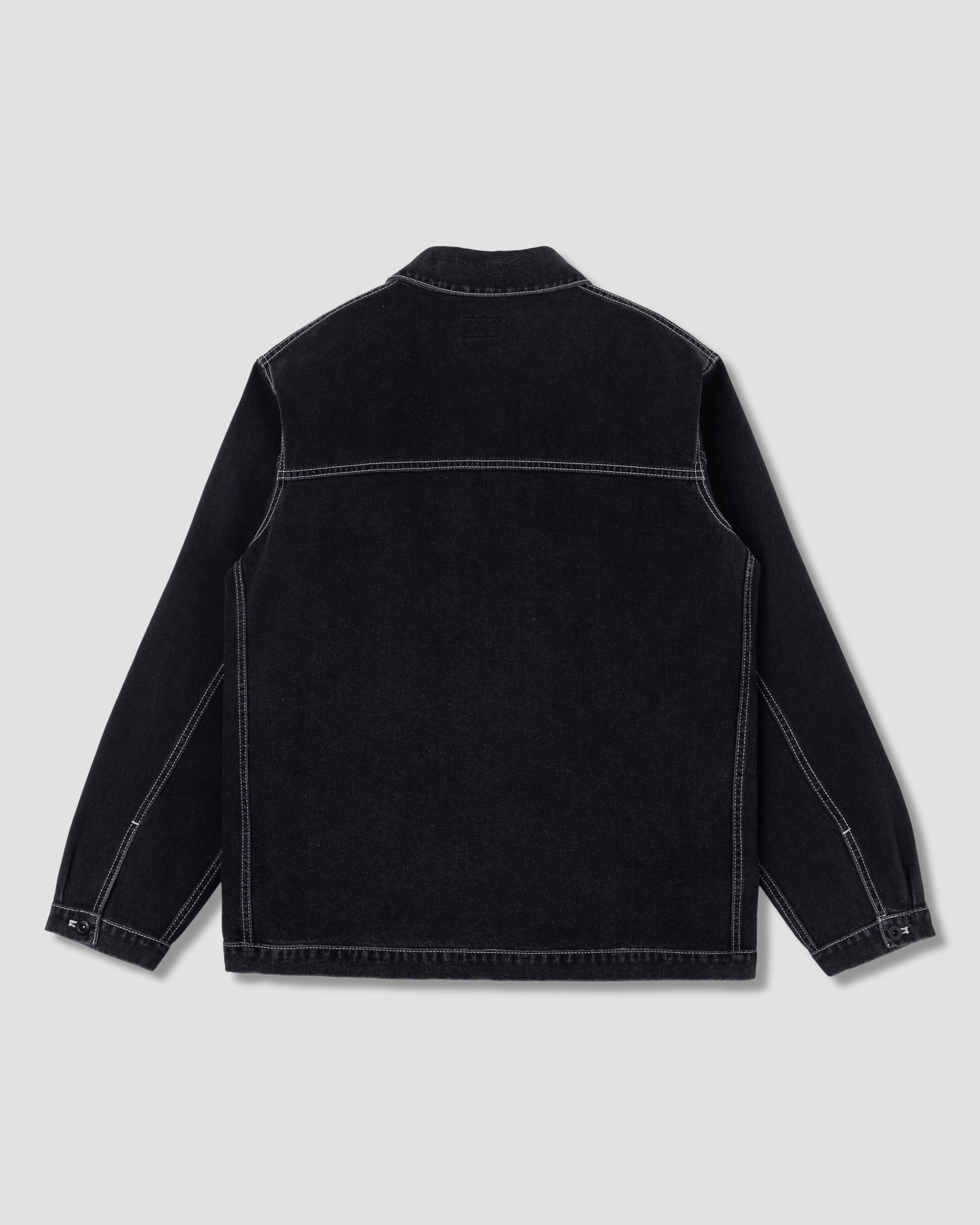 Coverall Jacket - Washed Black Denim