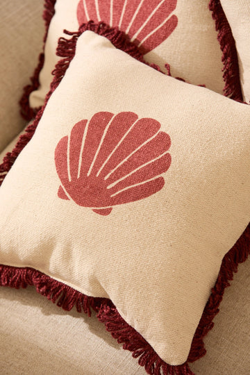 Cojín Shell - Rojo