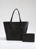 Grand Cabas Souple En Cuir - Noir
