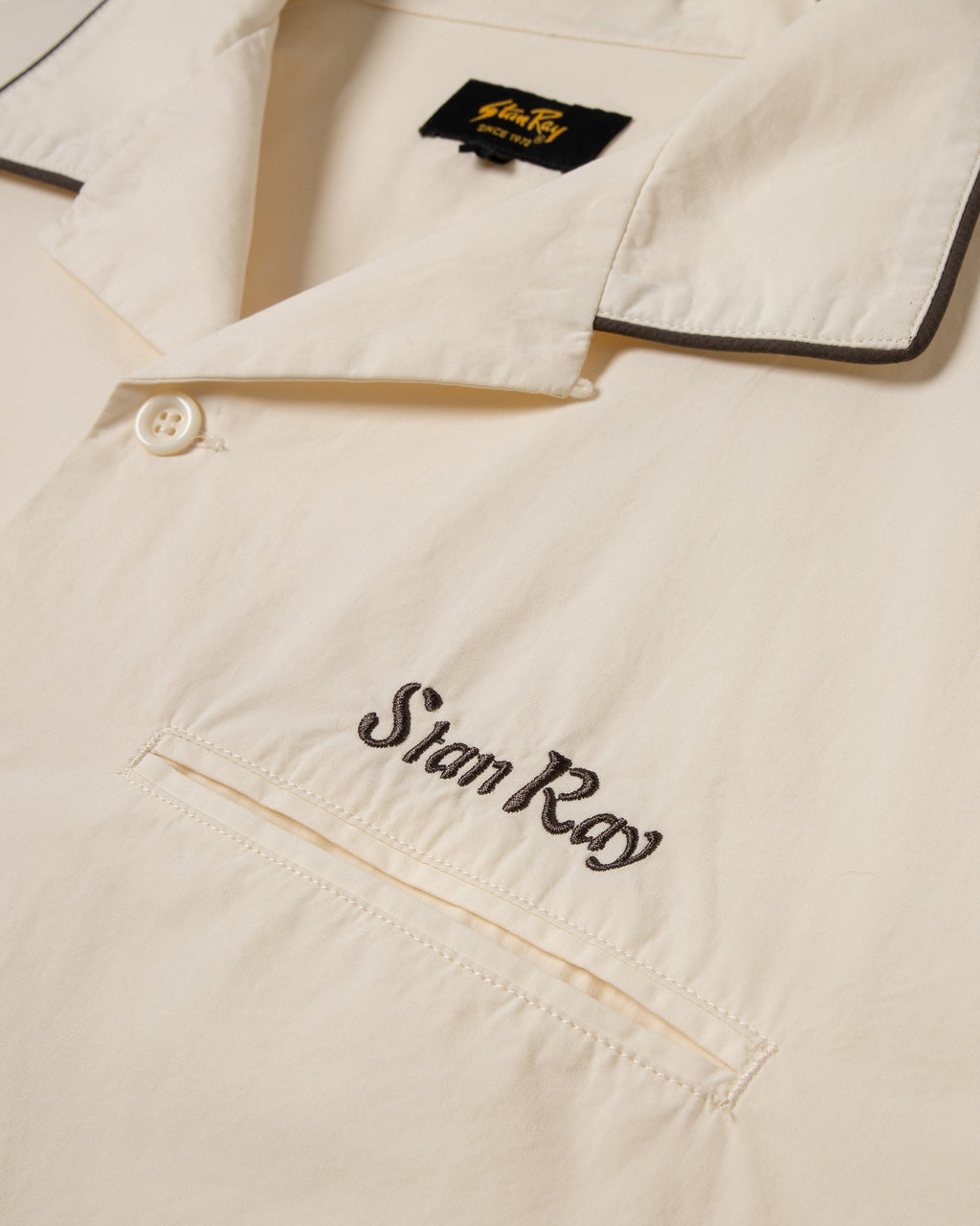 Bowling Shirt - Natural / Matt Black