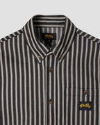 Camisa de franela - Rayas carbón