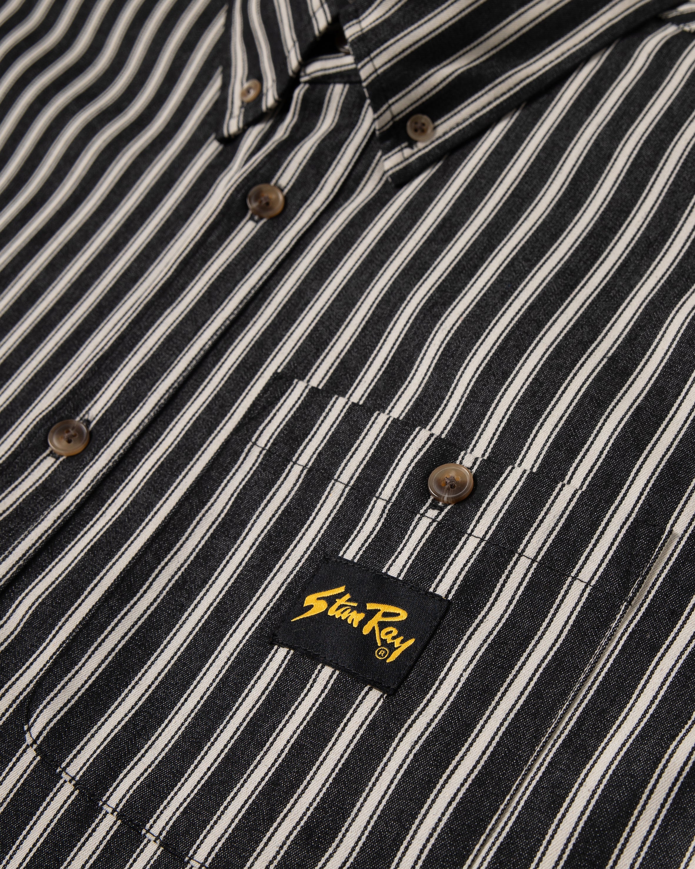 Camisa de franela - Rayas carbón