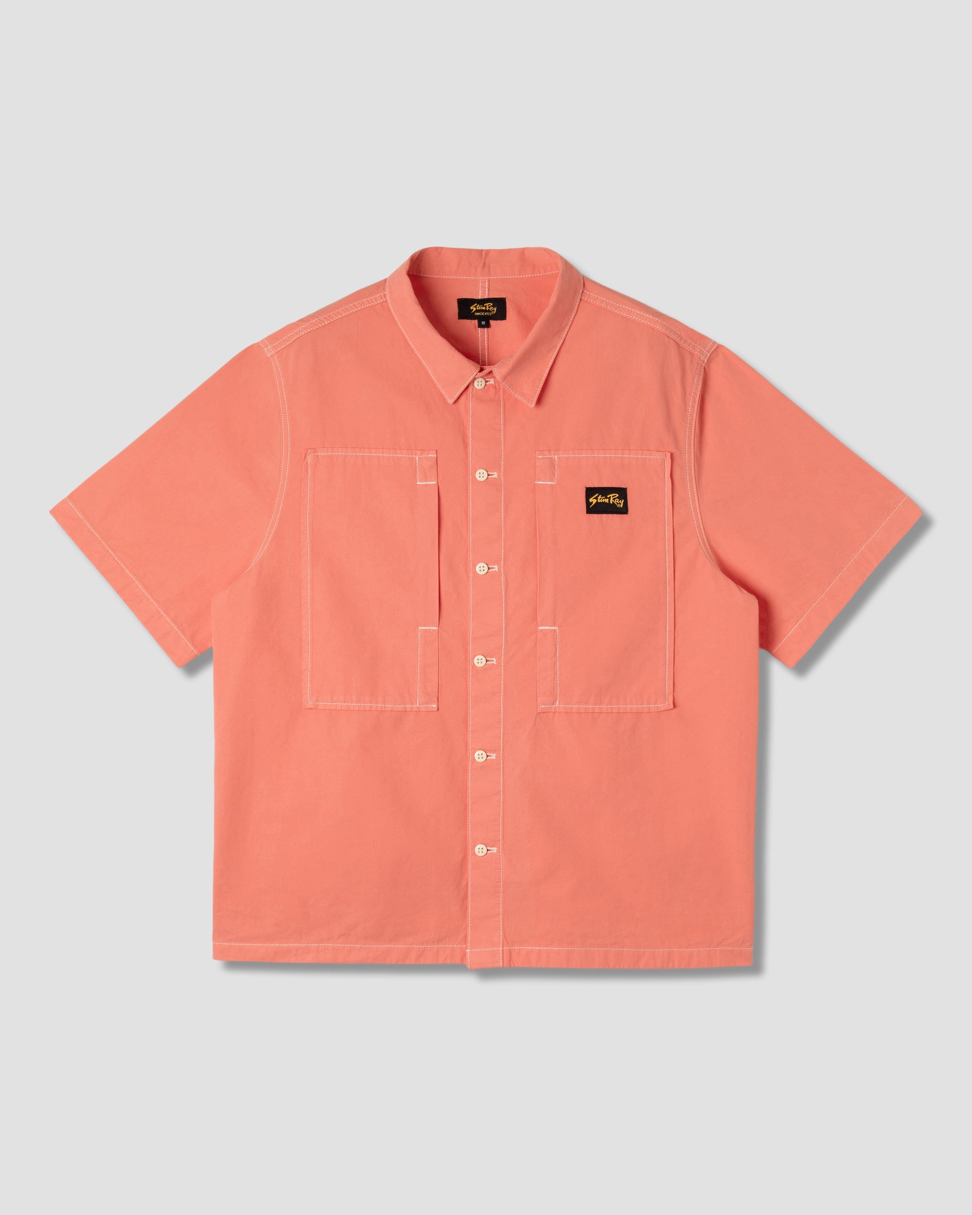 Short Sleeve Painter Shirt - Washed Red