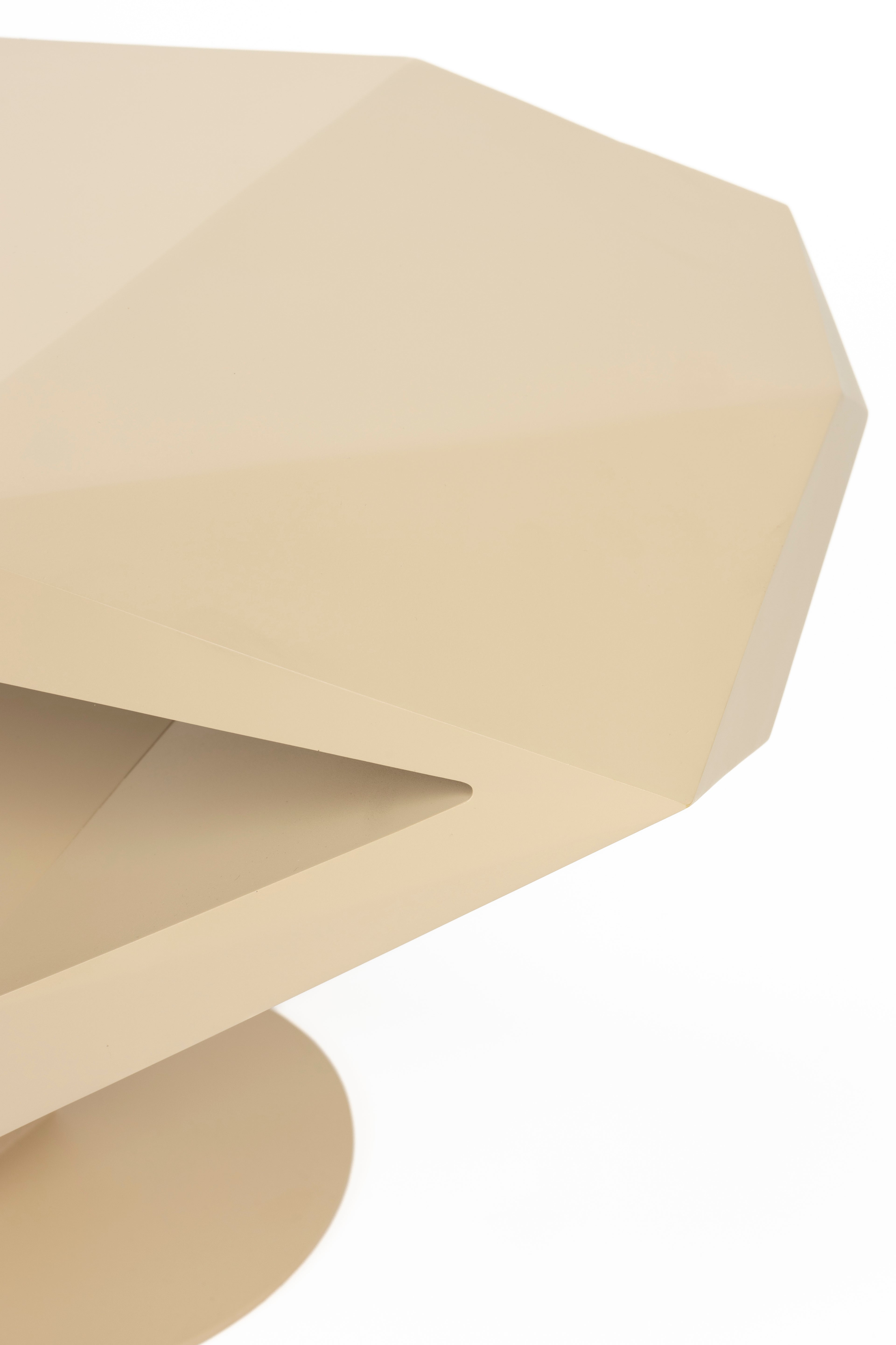 North - Side Table - Resin - Beige