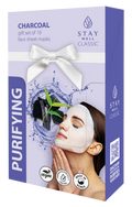 STAY WELL - Classic Sheet Mask - Charcoal Purifying - Set Of 10