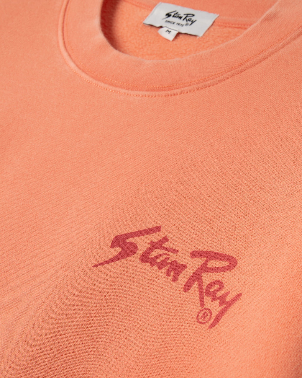 Camiseta Stan Og Crew - Rojo lavado / Tonal