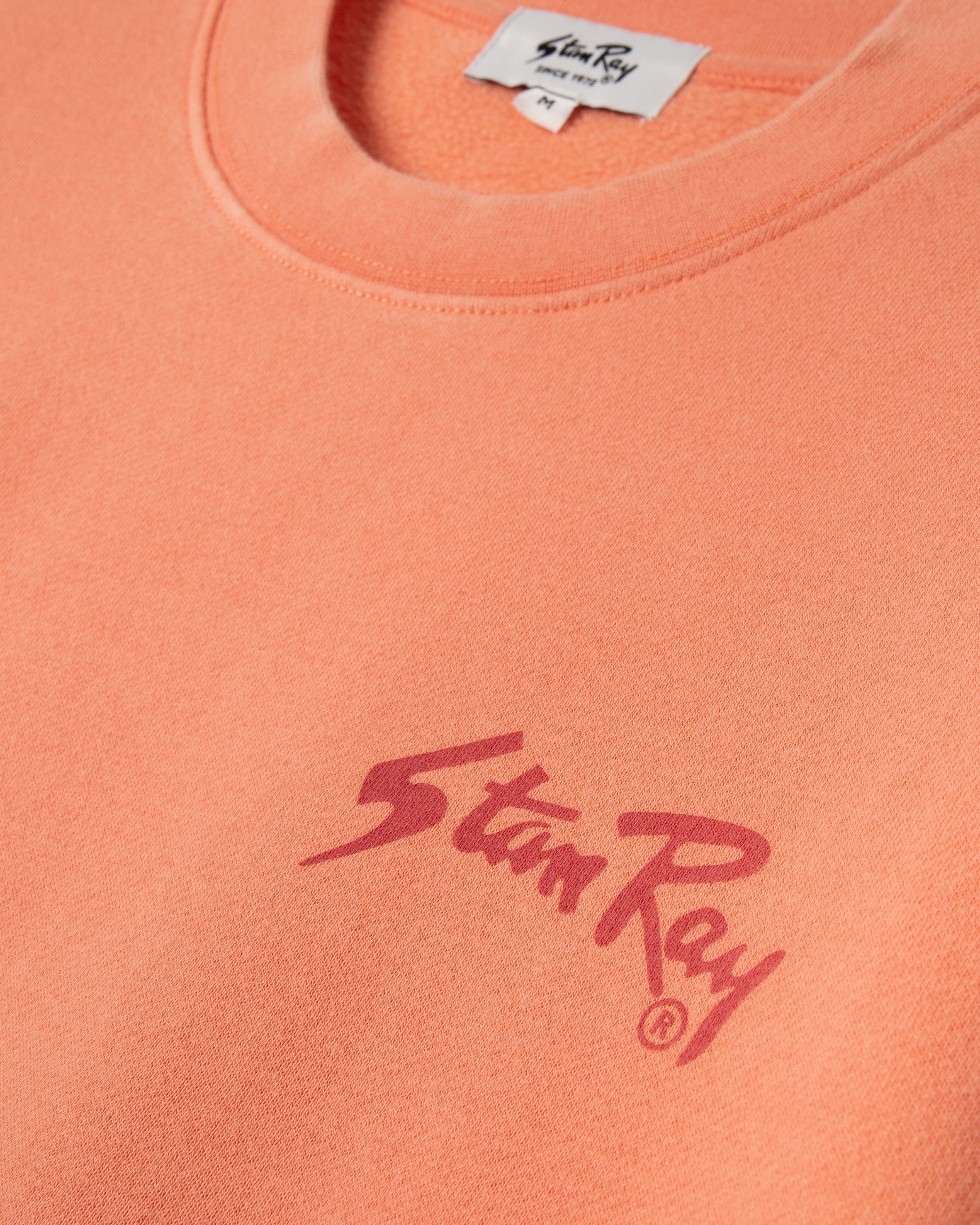Camiseta Stan Og Crew - Rojo lavado / Tonal