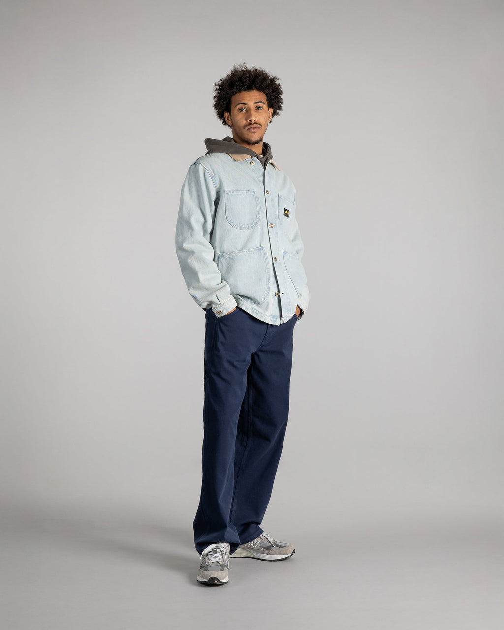 Chaqueta tipo overol - Lite Blue Denim