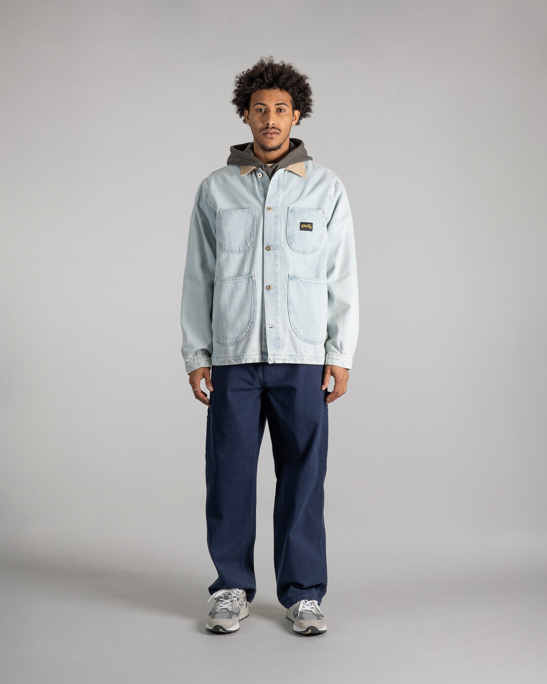 Chaqueta tipo overol - Lite Blue Denim