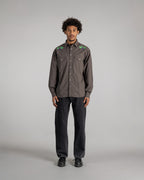 Camisa Western - Popelina Negra Lavada
