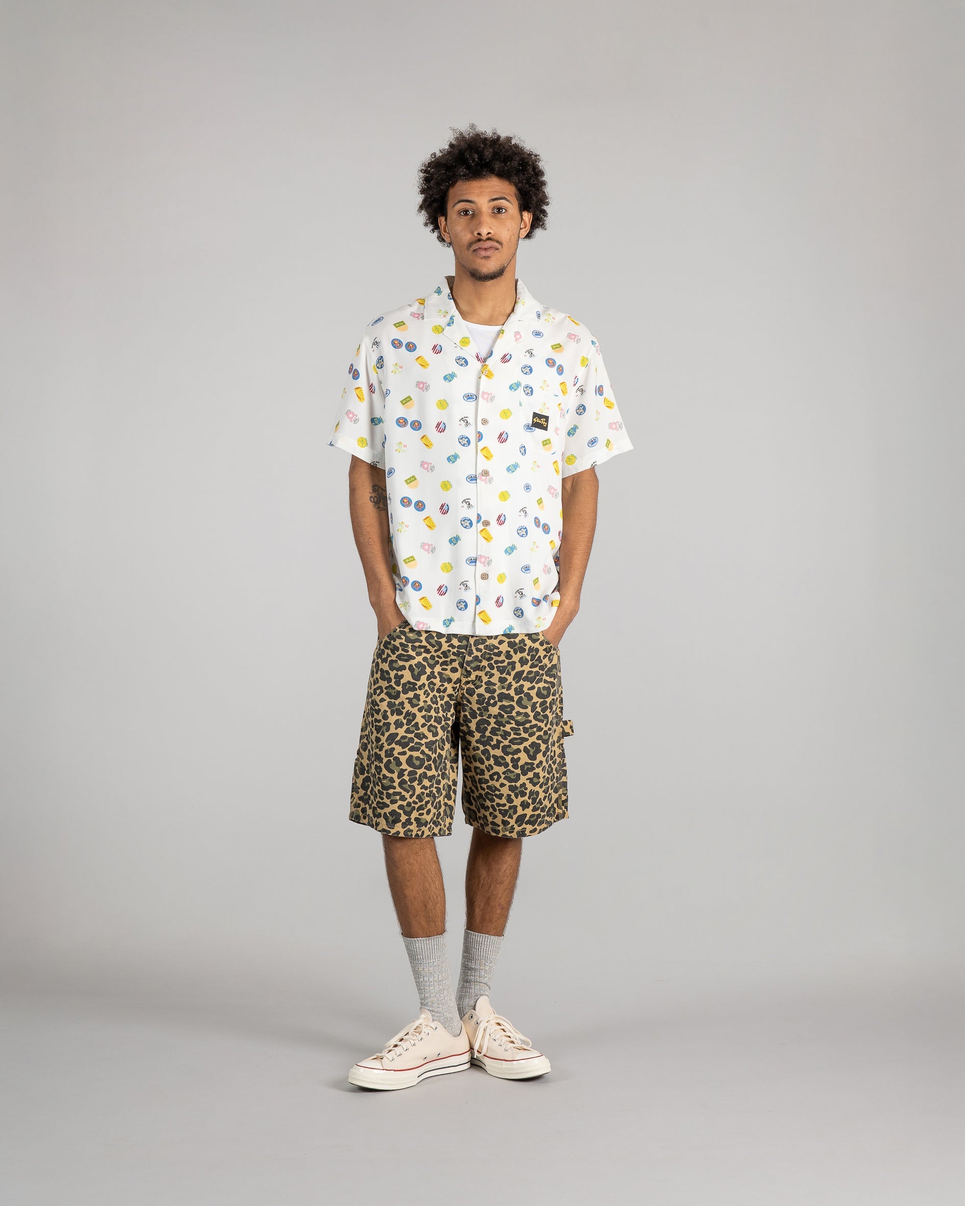 Big Job Shorts - Leopard Camo