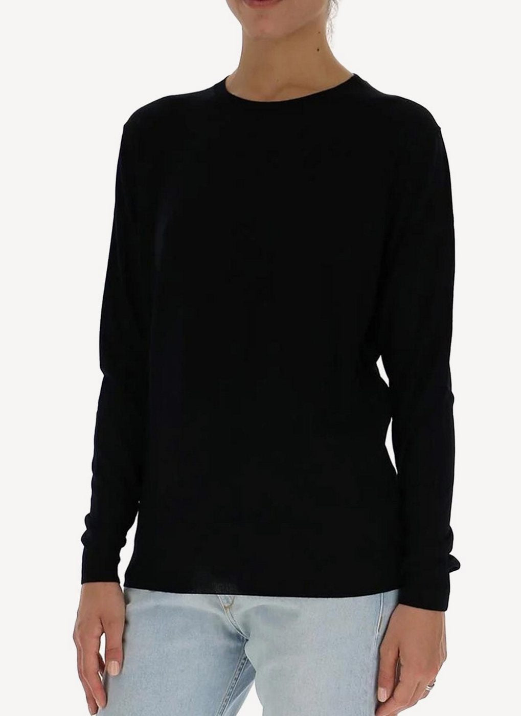 Crew Neck Jumper - Grey - Women